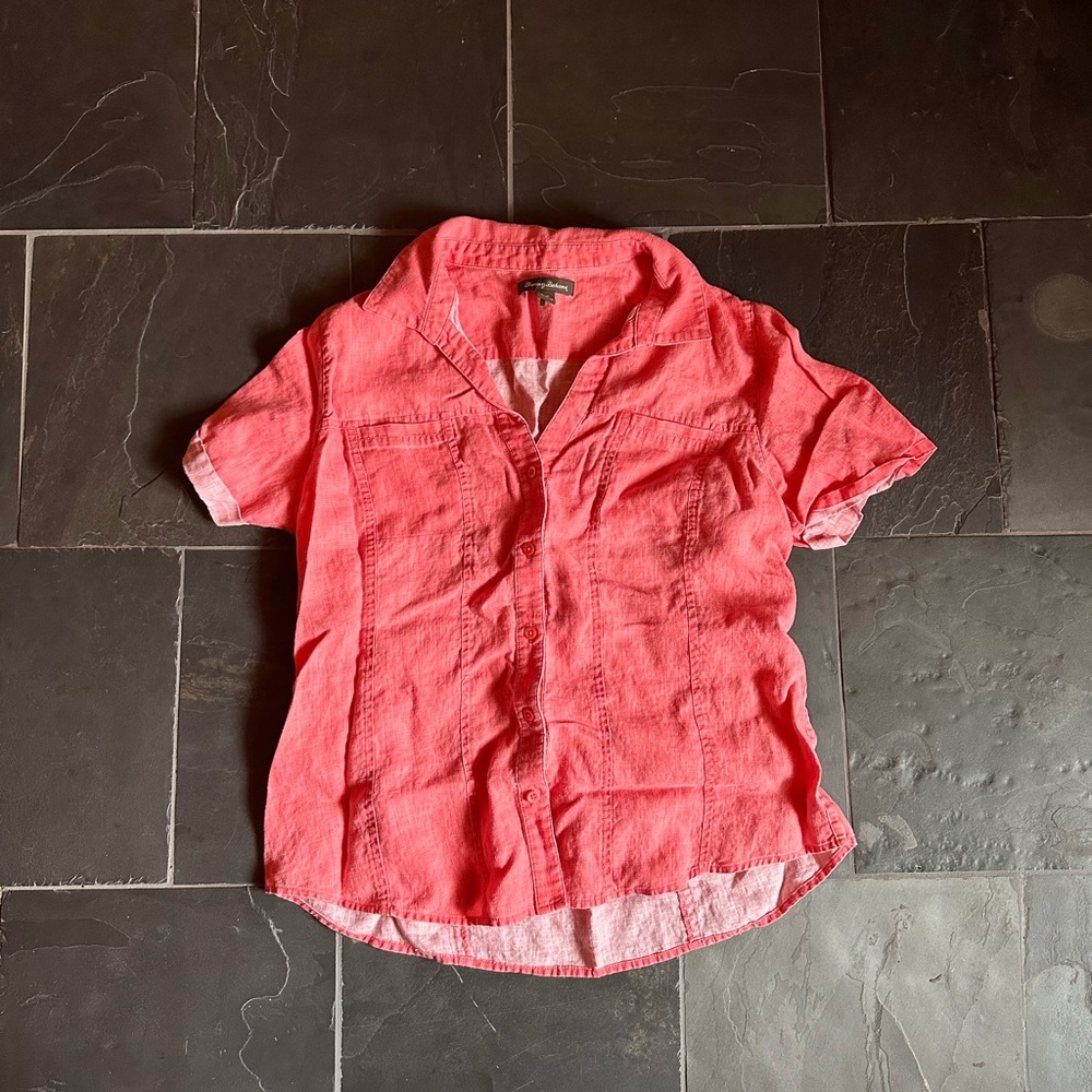 Tommy Bahama Linen Top, Size Large